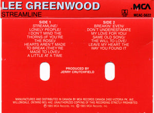 Lee Greenwood : Streamline (Cass, Album)