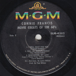 Connie Francis : Movie Greats Of The 60's (7", Jukebox)