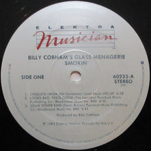 Load image into Gallery viewer, Billy Cobham's Glass Menagerie, Billy Cobham · Dean Brown · Gil Goldstein · Tim Landers : Smokin' (LP, Album, Spe)