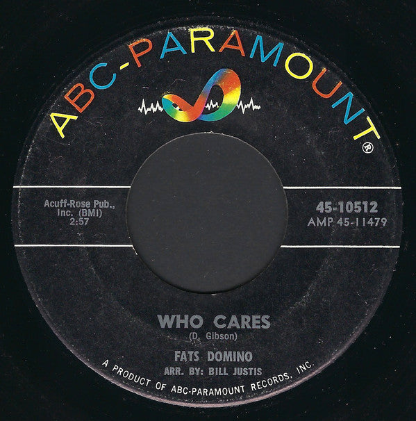 Fats Domino : Who Cares / Just A Lonely Man (7