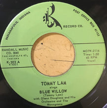 Load image into Gallery viewer, Tommy Lam With Glenn Douglass And His Orchestra And The Monograms (2) : Blue Willow / Teenagers Dream (7", Single)