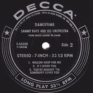 Sammy Kaye And His Orchestra : Dancetime (7", Jukebox)