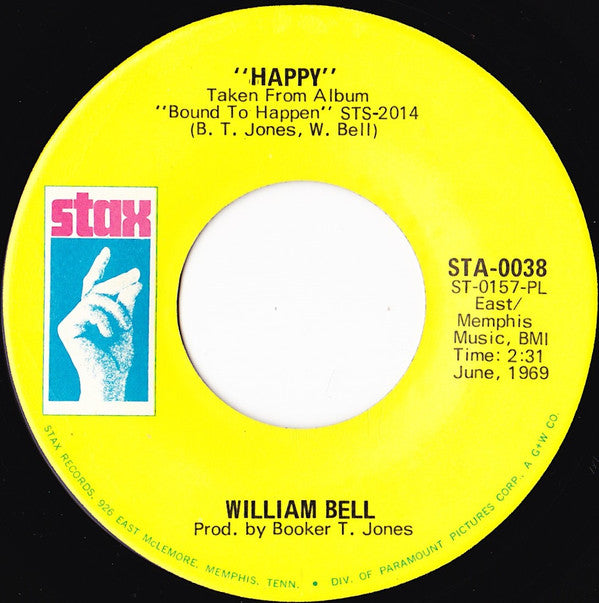 William Bell : Happy / My Kind Of Girl (7