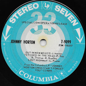 Johnny Horton : I Can't Forget You (7", Jukebox)