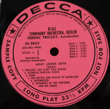 Load image into Gallery viewer, Zoltán Kodály / Igor Stravinsky / Ferenc Fricsay, RIAS Symphonie-Orchester Berlin : Kodaly - Hàry Jànos Suite / Stravinsky - Divertimento (Suite De Ballet "Le Baiser De La Fee") (LP, Mono, Promo)