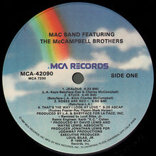 Load image into Gallery viewer, Mac Band Featuring The McCampbell Brothers : Mac Band (LP, Album)