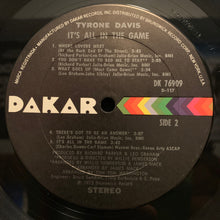 Load image into Gallery viewer, Tyrone Davis : It&#39;s All In The Game (LP, Album)