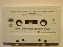 Load image into Gallery viewer, AC/DC : Dirty Deeds Done Dirt Cheap (Cass, Album, RE)