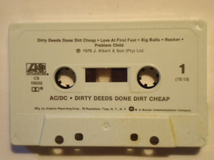 AC/DC : Dirty Deeds Done Dirt Cheap (Cass, Album, RE)