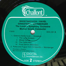 Load image into Gallery viewer, Dmitri Shostakovich / Maurice Ravel / Alberto Ginastera / Jaromir Weinberger - Morton Gould, The London Symphony Orchestra : Festive Overture / Bolero / Estancia Ballet Suite (Complete) / Polka And Fugue From "Schwanda" (LP)
