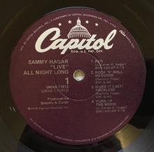 Load image into Gallery viewer, Sammy Hagar : All Night Long (LP, Album, Gat)