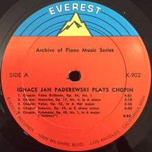 Load image into Gallery viewer, Chopin* - Ignace Jan Paderewski* : Plays Chopin (LP, Album)