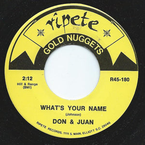The Fiestas, Don & Juan : So Fine/What's Your Name (7")
