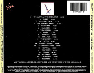 Ennio Morricone : The Mission (Original Soundtrack From The Motion Picture) (CD, Album, RE)