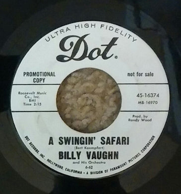 Billy Vaughn And His Orchestra : A Swingin' Safari / Indian Love Call (7