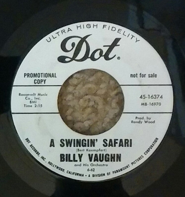 Billy Vaughn And His Orchestra : A Swingin' Safari / Indian Love Call (7