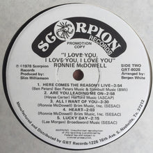 Load image into Gallery viewer, Ronnie McDowell : I Love You, I Love You, I Love You (LP, Album, Promo)