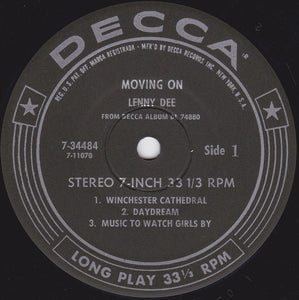 Lenny Dee (2) : Moving On (7", Jukebox)