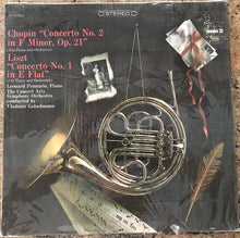Load image into Gallery viewer, Leonard Pennario : Chopin "Concerto No. 2 in F Minor, Op.21 (for Piano and Orchestra) Liszt "Concerto No. 1 in E Flat" (for Piano and Orchestra (LP, Album)