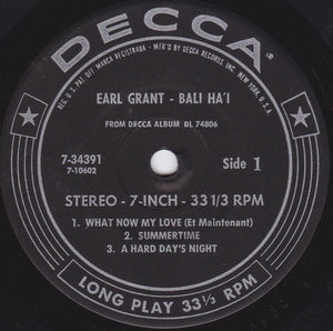 Earl Grant : Bali Ha'i (7", Jukebox)