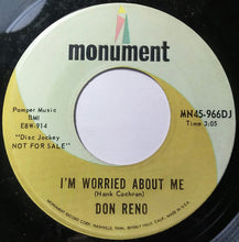 Load image into Gallery viewer, Don Reno : (My Mammy's Miss America) My Daddy's Uncle Sam / I'm Worried About Me (7", Promo)