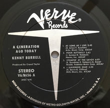 Load image into Gallery viewer, Kenny Burrell : A Generation Ago Today (LP, Album)