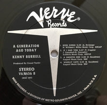 Load image into Gallery viewer, Kenny Burrell : A Generation Ago Today (LP, Album)