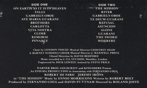 Ennio Morricone : The Mission (Original Soundtrack From The Motion Picture) (Cass, Album)