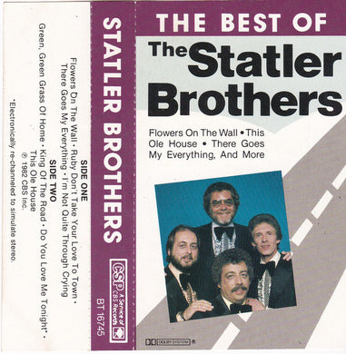 The Statler Brothers : The Best Of The Statler Brothers (Cass, Comp, RM)