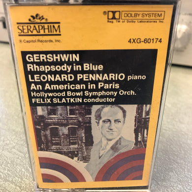George Gershwin - Leonard Pennario - Felix Slatkin And The Hollywood Bowl Symphony Orchestra : Rhapsody In Blue / An American In Paris (Cass, Album)