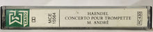 Load image into Gallery viewer, Georg Friedrich Händel, Maurice André, Gérard Jarry, Jacques Chambon, Jean-François Paillard : Concerto Pour Trompette / Sonate Pour Violon &amp; Orchestre / 3 Concertos Pour Hautbois (Cass, RE, Dol)