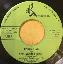 Load image into Gallery viewer, Tommy Lam With Glenn Douglass And His Orchestra And The Monograms (2) : Blue Willow / Teenagers Dream (7", Single)
