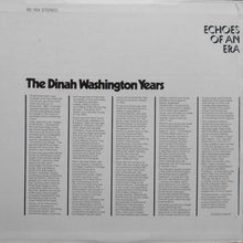 Load image into Gallery viewer, Dinah Washington : Echoes Of An Era: The Dinah Washington Years (LP, Comp)