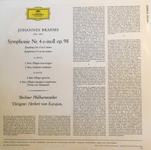 Load image into Gallery viewer, Johannes Brahms - Herbert von Karajan, Berliner Philharmoniker : Symphonie Nr. 4 (LP, Album, RP)