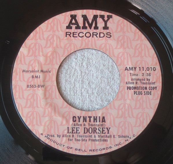 Lee Dorsey : Cynthia / I Can't Get Away (7