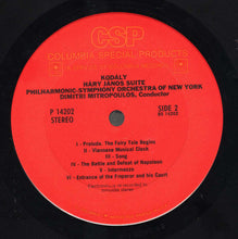 Load image into Gallery viewer, Sergei Prokofiev, Zoltán Kodály, The New York Philharmonic Orchestra, Dimitri Mitropoulos : Lieutenant Kije Suite Op. 60 / Hary Janos Suite (LP, Album, RE)