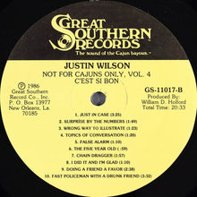 Load image into Gallery viewer, Justin Wilson : Not For Cajuns Only Vol. 4 - “C'est Si Bon” (LP, Album)