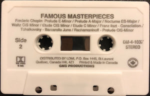 Various : Famous Masterpieces (Cass, Album, Comp)