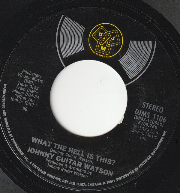 Johnny Guitar Watson : What The Hell Is This? / Can You Handle It? (7