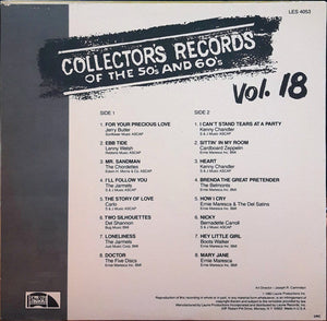 Various : Collector's Records Of The 50's And 60's Vol. 18 (LP, Comp)