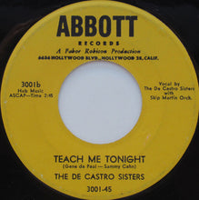 Load image into Gallery viewer, The De Castro Sisters : It's Love / Teach Me Tonight (7", Single)