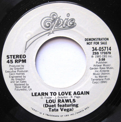 Lou Rawls Featuring Tata Vega : Learn To Love Again (7