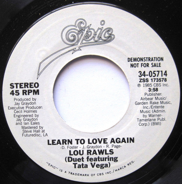 Lou Rawls Featuring Tata Vega : Learn To Love Again (7