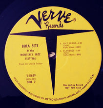 Load image into Gallery viewer, Bola Sete : Bola Sete At The Monterey Jazz Festival (LP, Album, Mono, Promo, Gat)