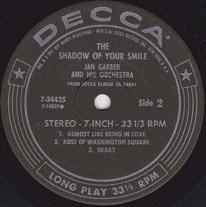 Jan Garber And His Orchestra : The Shadow Of Your Smile (7", Jukebox)