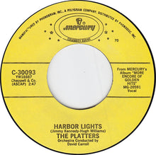 Load image into Gallery viewer, The Platters : Smoke Gets In Your Eyes / Harbor Lights (7&quot;, Single, Styrene, Yel)