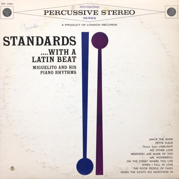 Buy Miguelito And His Piano Rhythms : Standards... With A Latin Beat ...