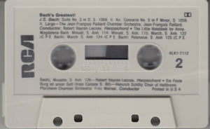 Johann Sebastian Bach : Bach's Greatest! (Cass, RE)