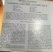 Load image into Gallery viewer, Benny Goodman : The Famous 1938 Carnegie Hall Jazz Concert - Vol. 2 (3x7", EP)