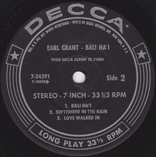 Load image into Gallery viewer, Earl Grant : Bali Ha&#39;i (7&quot;, Jukebox)